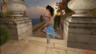 راقصة غريبة زرقاء تتعرض لاختراق مزدوج من بي بي سي في حريم السلطان